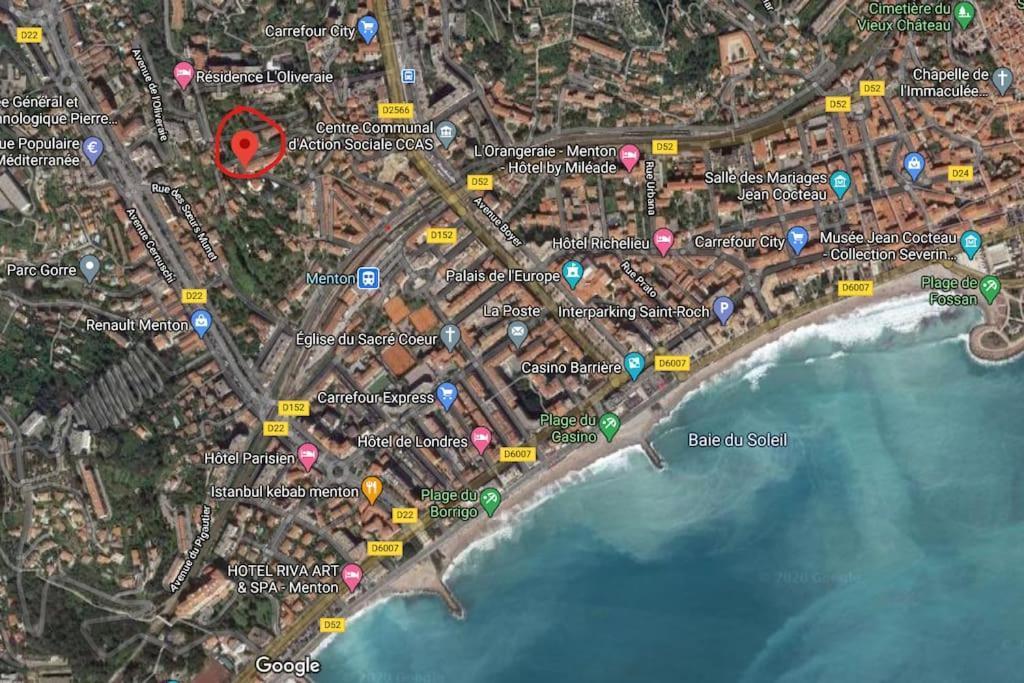Le Montfleuri- Centre-Ville - Parking Prive - Vue Mer Menton Buitenkant foto