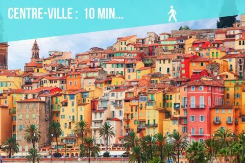 Le Montfleuri- Centre-Ville - Parking Prive - Vue Mer Menton Buitenkant foto